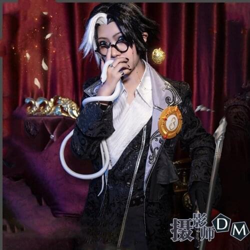 Identity V Cos Joseph Desaulniers Anime Man Woman Cosplay High-quality Uniform Costume Full Set Top+Coat+Trousers+Bow+Ring