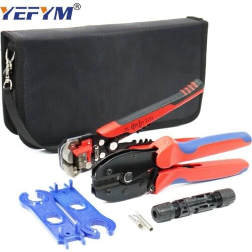 LY-2546B crimping pliers pv line capacity 2.5/4/6mm2 14-10AWG solar Multi-Contact 4mm connector suit wire stripping tools