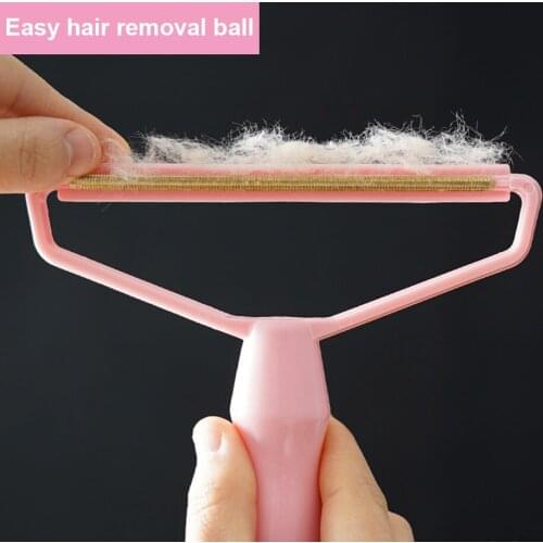 2 Pcs Portable Lint Remover Trimmer Brush Fluff Fabric Lint Pill Shaver Roller Dual Side Copper Blade For Sweater Woolen Coat