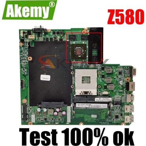 Laptop motherboard For LENOVO Ideapad Z580 Core SLJ8E Mainboard DALZ3AMB8E0 11S90000108ZZ 90000108 N13P-GL-A1