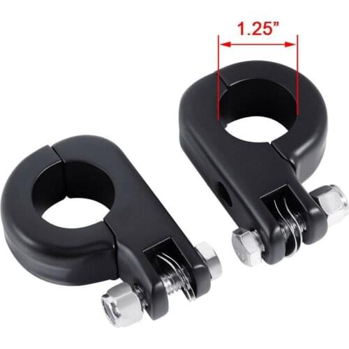 Motorcycle 1.25" Foot Peg Mounting Kit For Harley Honda Yamaha Kawasaki 32mm Highway Bars