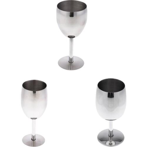 Stainless Steel Wine Cup Wine Glass Drinkware Supplies for Home Party Bar