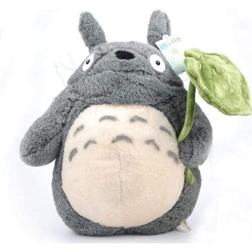 New 40cm lovely plush toy my neighbor totoro plush toy cute soft doll totoro with lotus leaf kids toys Cat