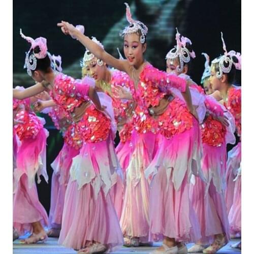 New special offer Xiao style style Dai costume squid dance dance costume children adult mermaid dance dress