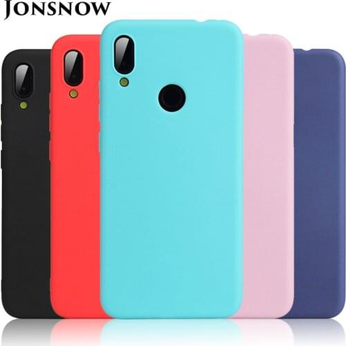 JONSNOW Pure Color Phone Case for Xiaomi Redmi K20 Note 7 Redmi 7A 6A Jelly Cover for Mi 9T Mi8 Lite A2 Lite Soft Silicone Cases