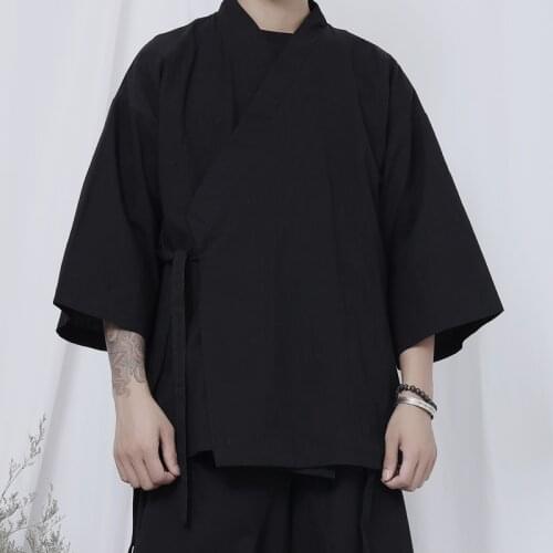 Original new jacket mens jacket dark black mountain wind niche tether cardigan loose jacket thin jacket autumn