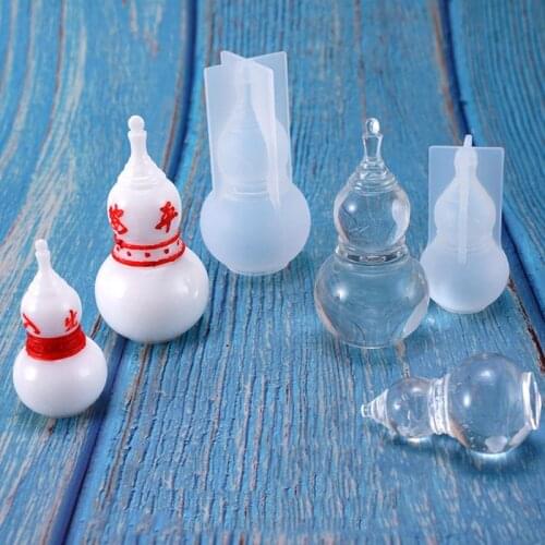 Crystal Gourd Pendant Silicone Mold Epoxy Resin Molds Jewelry Making DIY Crafts