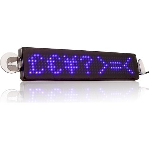23X5X1cm LED Signs Scrolling LED Car Display 5 Colors Remote Control Diy LED display Car Taxi LED Programmable Message DC12v