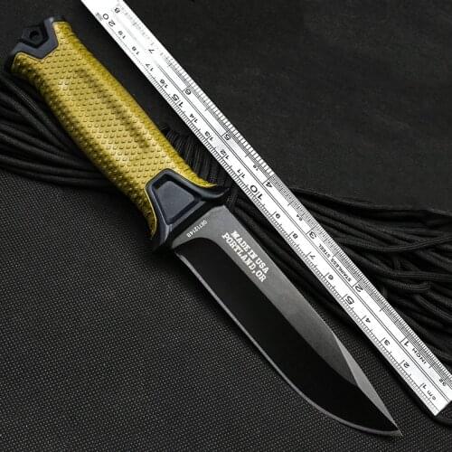 Volton wilderness survival knife outdoor survival tactical straight knife Multi-function camping k10 handle 7cr13mov blade