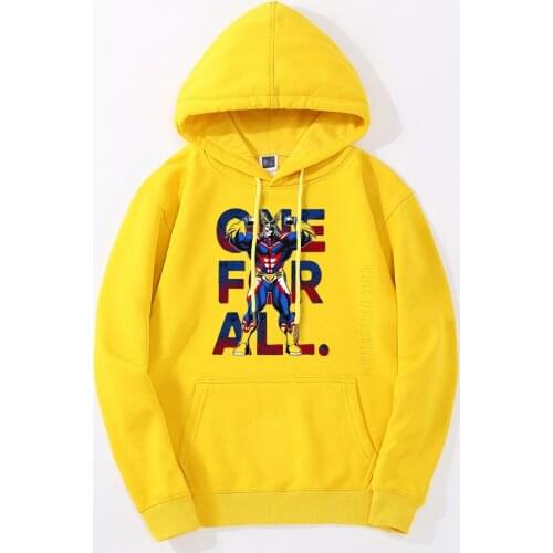 My Hero Academia Hoodie Streetwear Men Japan Anime New Arrival One For All Warm All Might Deku Sweatshirt