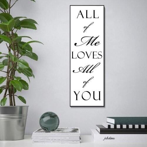 All Of The Loves All Of You Wall Art Love Home Posters and Prints Nordic Minimalist Canvas Painting Wall Picture For Living Room