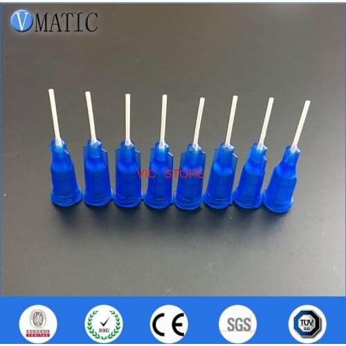 High Quality 100Pcs 22G Blue Color 0.5'' Polypropylene Luer Lock Glue Dispensing PP Flexible Needles 1/2 Inch
