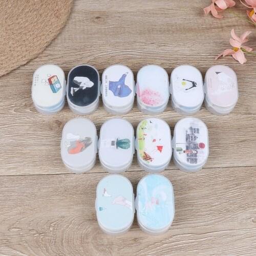 1PCS Contact Lens Storage Box Remover Inserter Tweezers Storage Cleaner Eyes Care Kit Random colors