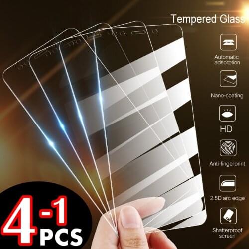4-1Pcs Tempered Glass for Xiaomi Redmi Note 7 6 5 8 Pro 6A Screen Protector Protective Glass For Redmi Note 8 7 5 Plus 7A Glass