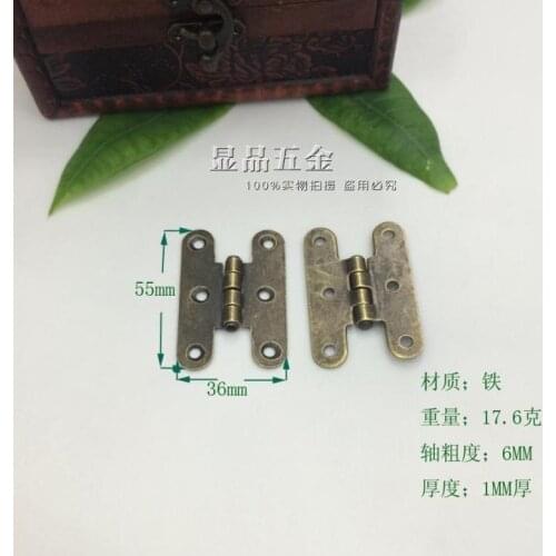 20/ pack 55*36mm Small hinge Hinge Gallery drawer accessories Hardware Accessories Get screw wholesale
