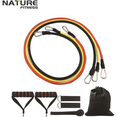 3 Colors)Resistance Band Set with Door Anchor, Ankle Strap, Exercise Chart for Fitness and Exercise Free Shipping