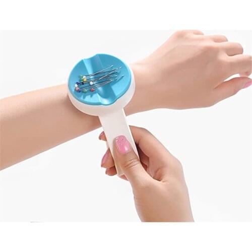4 Colors Magnetic Pin Holder Quilting Sewing Pins Silicone Wrist Strap Bracelet Wristband Pin Cushion Holder
