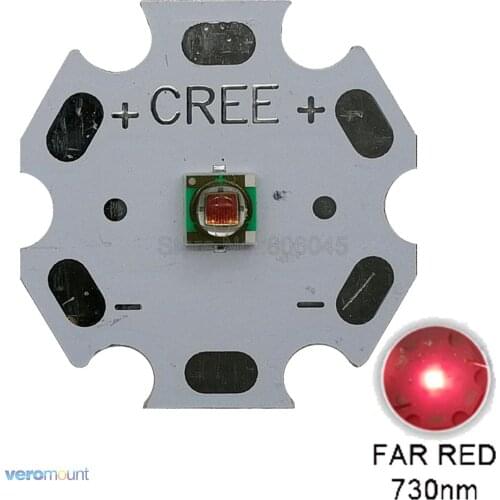 5pcs 1W 3W Cree Xlamp XPE XP-E Far Red 730NM Led Beads 1.9-2.4V 350-700MA Plant Grow Led Emitter Bulb Lamp Lightings