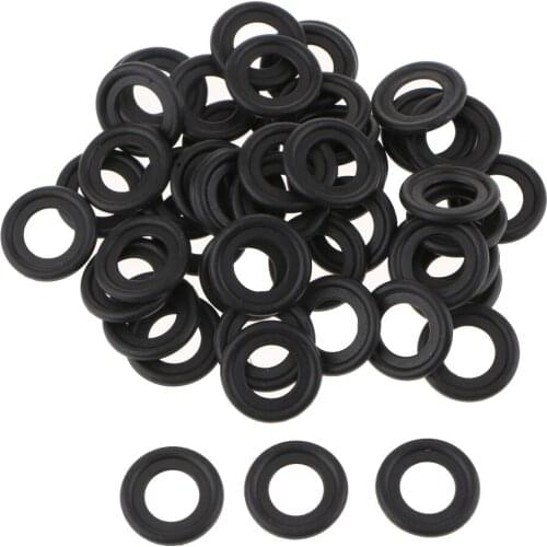 50X Engine Oil Drain Plug Crush Gasket Rubber Seals For Saturn Chevy GM
