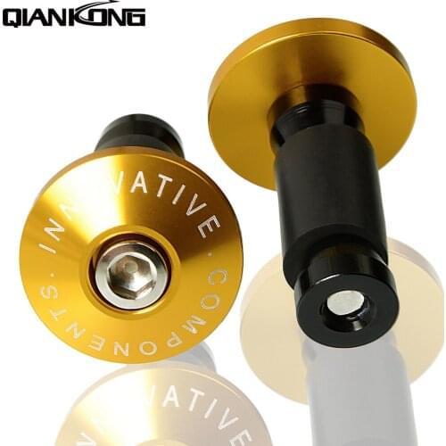 7/8"22 mm CNC motorcycle handlebar cap motocross handle bar grips ends for Suzuki RM85 RM125/250 RMZ250 RMZ450 RMX450Z RMX250S