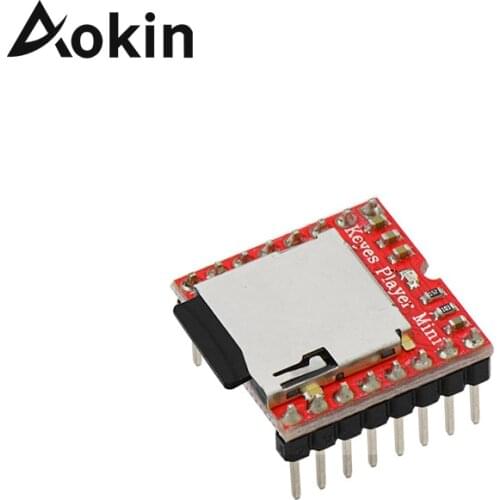 Aokin for Arduino Mini MP3 Player MP3 Module TF Card U Disk Audio Voice Module Board DF Play Mini MP3