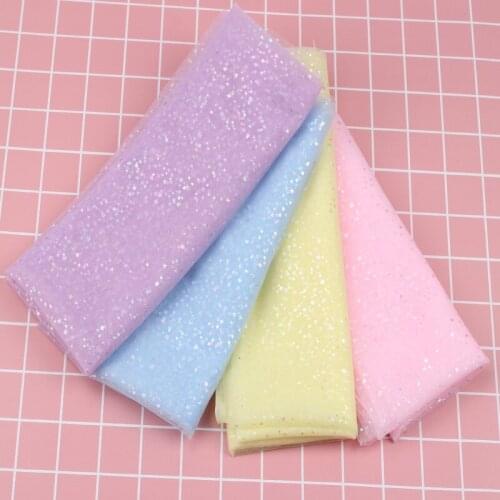 CheerBows 95*150CM Tulle Organza Fabric For Girls Mesh Fabrics DIY Craft Home Textile Decor Apparel Dress Needlework Supplies