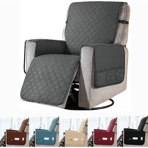 Recliner Sofa Covers Removable Washable Towel Recliner Couch Cover Sofa Cushion Pets Dogs Mat Furniture Protector With Pockets