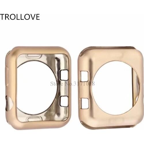 Watch Case Soft TPU For Apple Watch Series 1 2 3 4 5 38mm 42mm 40mm 44mm Watch Protective Cases Shell Cover for iWatch 5 4 3 2 1
