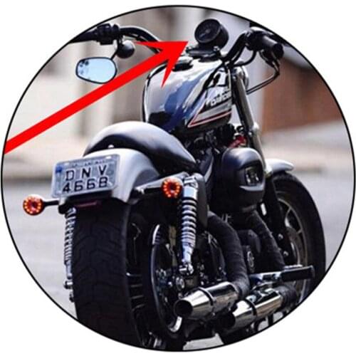 Black Motorcycle Odometer Speedometer Tachometer Gauge Meter Assy