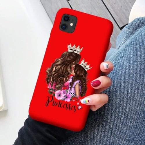 Baby Mouse Phone Case For iphone 12 11 Pro X XS Max XR Super mother family Mama Mouse Mom Girl for iphone 7 6s 8 Plus SE2020