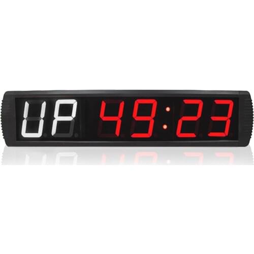 Hot selling gym interval training wall clock LED crossfit workout fitness timer with big stopwatch countdown timing