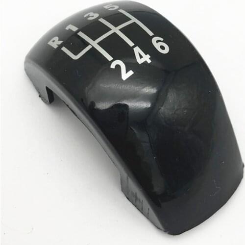 Chrome / Black Car Styling Gear Shift Knob Cap Emblem Badge Cover Lever Stick Pen For Skoda Octavia MK2 II (04-08) II FL (08-11)