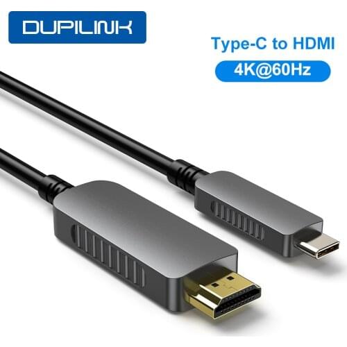 DUPILINK USB C to HDMI-compatible Adapter Cable 4K 60Hz Type-c to HDMI for huawei mate 20 macBook pro 2018 HDMI USB-C Cable