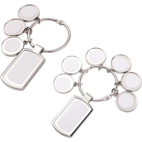Round Sublimation Blank Keychain for Christmas Valentine Graduation Day Present