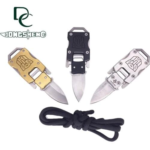 New utility knife multi-function mini transformers small straight knife self-defense key fruit knife