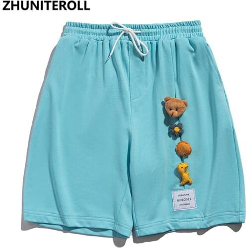 Fashion Men Streetwear Solid Shorts Kanji Funny Toy Elastic Shorts Hip Hop Harajuku Jogger Shorts Summer Track Short Sweatpant