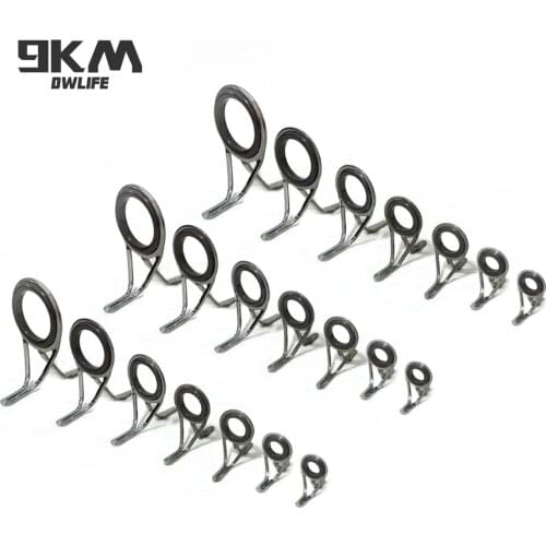 Rod Repair Kit 50Pcs~120Pcs Jigging Rod Building Components 4mm~38mm Stainless Steel Fishing Rod Guides Ceramic Ring Repair Kit