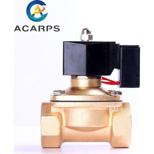 1-1/2" Energy Saving Normally Closed Brass Solenoid Valve Switch Valve Water Valve 220V 24 Hours Energize Not Fever