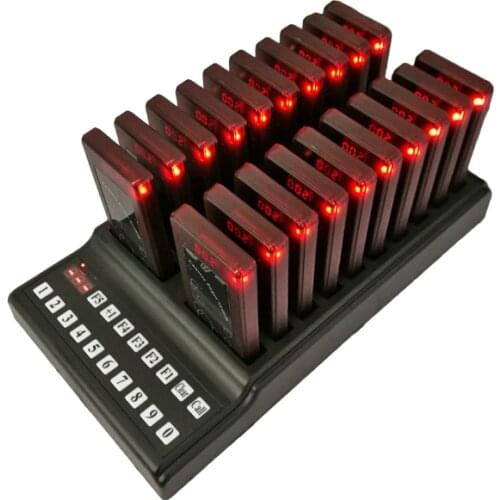 New restaurant wireless paging system guest pager 1 keypad with charger and 25pcs buzzer(sound/flash/vibration)