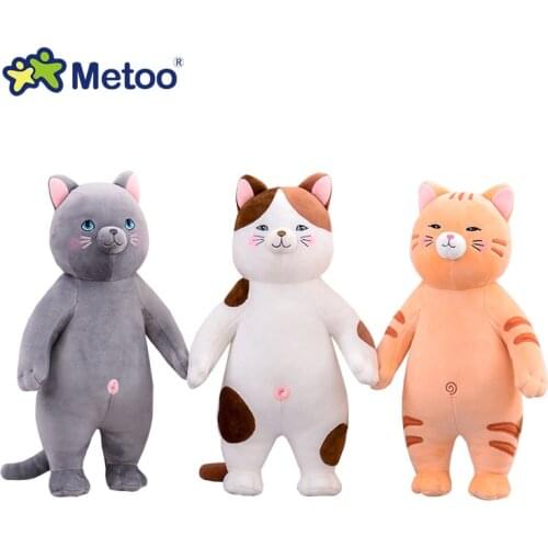 New 25cm 34cm 50cm 70cm Metoo Cat Doll Pillow Stuffed Animal Cat Cushion lovely Soft plush toy for Kids Baby Birthday Gift