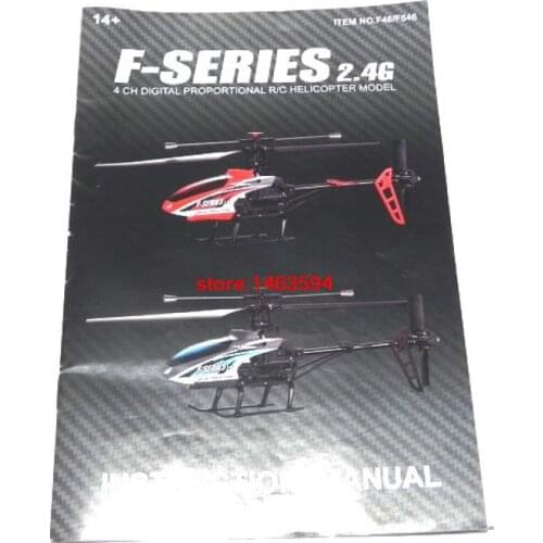 Wholesale MJX F46 instruction Manual RC Helicopter Spare Parts MJX F46 instruction Manual Free shipping