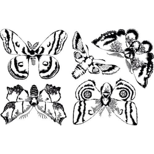 Butterfly Transparent Clear Silicone Stamp/Seal for DIY scrapbooking/photo album Decorative clear stamp sheets A815
