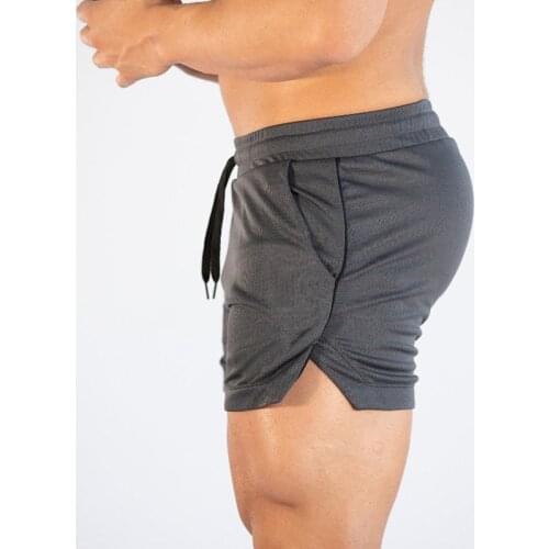 Mens gym mesh Running shorts jogging sports Fitness bodybuilding Sweatpants male workout training Brand Slim fit short pants