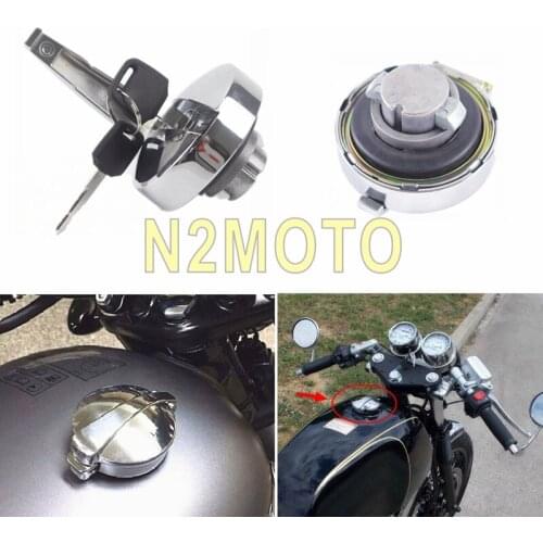 Vintage Motorcycle Fuel Tank Oil Tank Cap Cover Lock For Honda Shadow VT / VLX 600 FL350R CM125 250C 400 450A 450E 450C CB125S