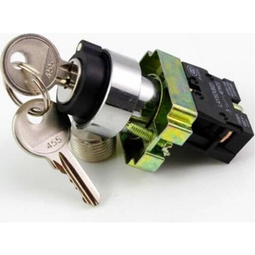 XB2BG21C 1N/O 2Positions Maintained Key Select Selector Switch Replaces