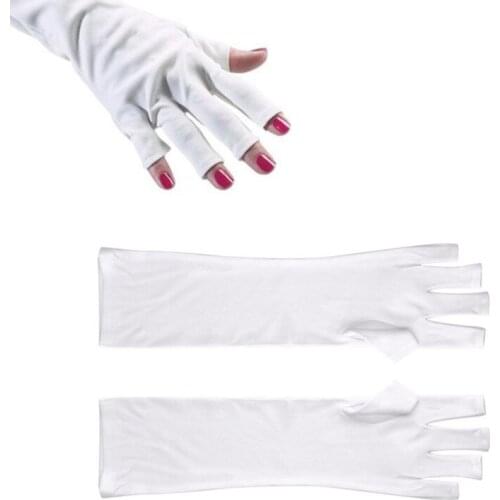 1 pair New Nail Art Manicure Anti UV Glove for UV Light / Lamp Radiatio hand rest protector Levert Dropship Hot Best Deal Nail