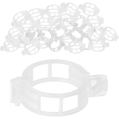100pcs Useful Tomato Trellis Clips Plant Support Clips Greenhouse, Make Garden Plant Grow Upright and Healthier