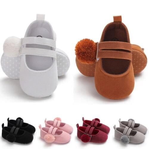2018 Newborn Baby Toddler Girl Crib Shoes Pram Soft Sole Prewalker Anti-slip Sneakers