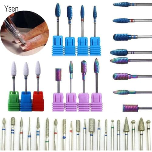 31 Type Ceramic Nail Drill Bits Manicure Machine Accessories Rotary Electric Nail Files Manicure Cutter Nail Art Tools Files