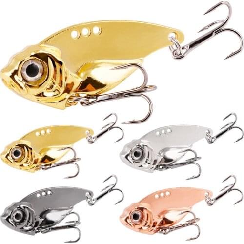 4pcs Spinner Fishing Lures Wobblers Sequin Spoon 7g-20gCrankbaits Artifical Easy Shiner VIB Baits for Fly Fishing Trout Pesca